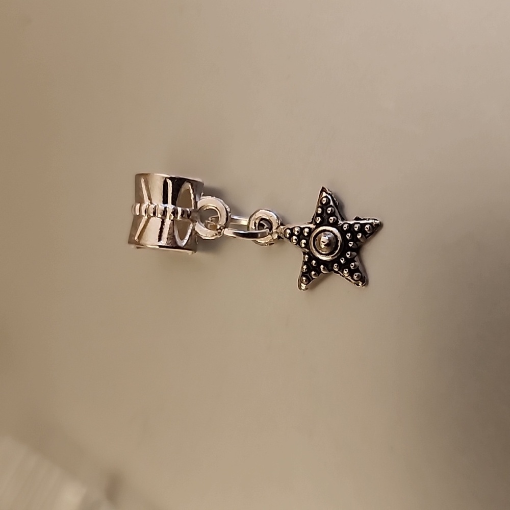 Star Charm for European Style Bracelets Fits Pandora Systems
